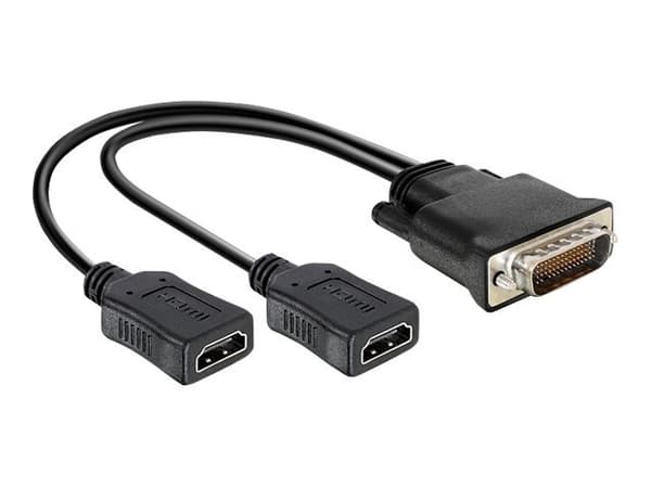 Delock - Videokort - HDMI hona till DMS-59 hane - 25 cm