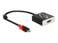 Miniatyrbilde 1 av 5: Delock - Ekstern videoadapter - USB-C - HDMI - svart - løsvekt