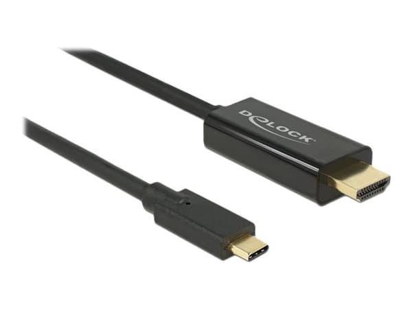 Delock - Ekstern videoadapter - Parade PS176 - USB-C - HDMI - svart - løsvekt