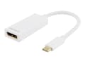 Miniatyrbild 3 av 5: DELTACO USBC-DP1 - Extern videoadapter - USB-C 3.1 - DisplayPort - vit