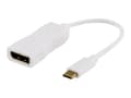 Miniatyrbild 2 av 5: DELTACO USBC-DP1 - Extern videoadapter - USB-C 3.1 - DisplayPort - vit