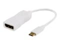 Miniatyrbild 1 av 5: DELTACO USBC-DP1 - Extern videoadapter - USB-C 3.1 - DisplayPort - vit