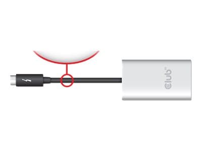 CLUB3D Thunderbolt™ 3 to Displayport™ 1.2 Dual Monitor 4K 60Hz
