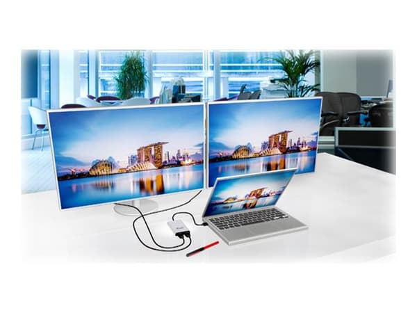 CLUB3D Thunderbolt™ 3 to Displayport™ 1.2 Dual Monitor 4K 60Hz