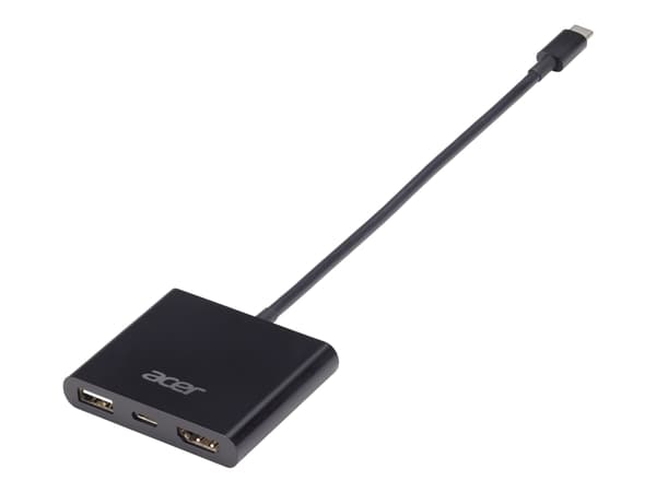Acer - Extern videoadapter - USB-C - HDMI - svart - Parti - för Chromebook 11; 14; 14 for Work; 15; Chromebook R 13; Chromebook Spin 11; 13; Swift 7 Svart