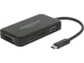 Miniatyrbild 5 av 5: Delock - Extern videoadapter - USB-C - DVI, HDMI, DisplayPort, VGA - svart