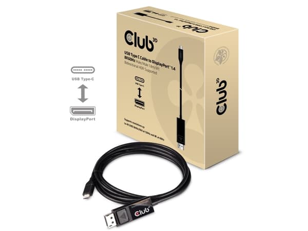 Club 3D CAC-1557 - Extern videoadapter - USB-C - DisplayPort