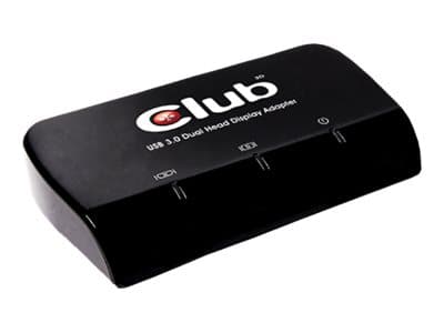 Club 3D SenseVision USB3.0 til DVI-I og HDMI-grafikk - Ekstern videoadapter - USB 3.0 - DVI, HDMI