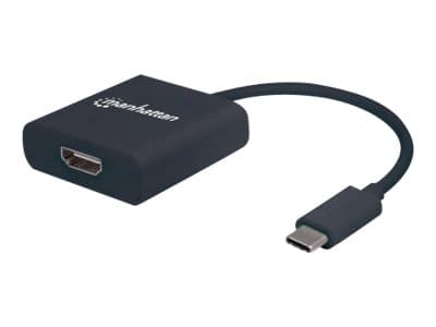 Manhattan 151788, 3.2 Gen 1 (3.1 Gen 1), USB Type-C, HDMI-utgang, 3840 x 2160 piksler Sort