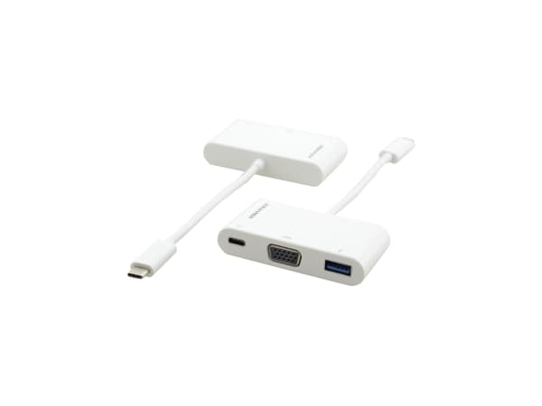 Kramer ADC-U31C/M1 - Ekstern videoadapter - USB-C - VGA - hvit