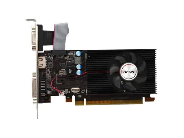 AFOX AF5450-1024D3L5, Radeon HD 5450, 1 GB, GDDR3, 64 bit, 2560 x 1600 piksler, PCI Express 2.0 Sort