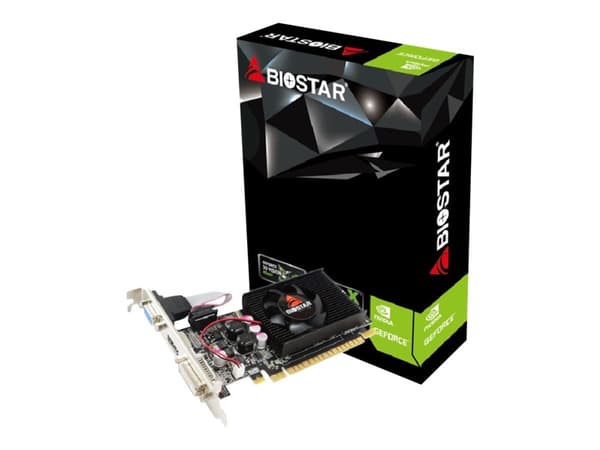 Biostar VN2103NHG6 Ver. G210 - Grafikkort - GF 210 - 1 GB DDR3 - PCIe 2.0 x16 lavprofil - DVI, HDMI, VGA - boks Sort