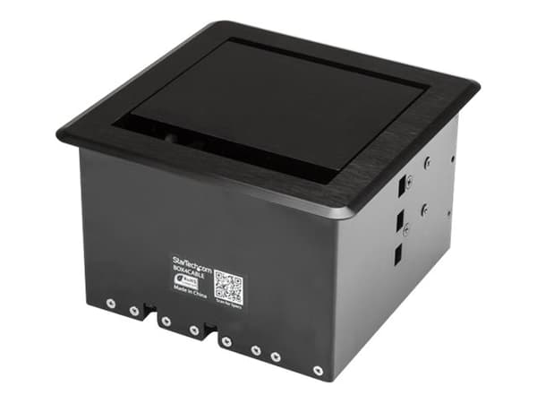StarTech.com Conference Table Cable Management Box - Table Top - Conference Room AV - Conference Table Connectivity Box (BOX4CABLE) - Kabelstyringsbo