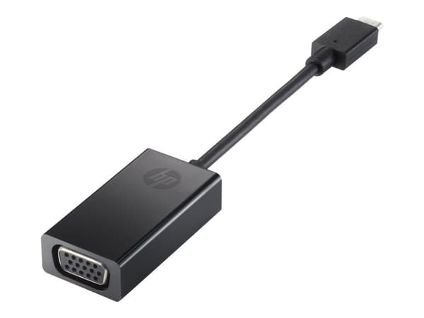HP - Ekstern videoadapter - USB-C - D-Sub - svart - for HP 20, 22, 24; Pavilion 24, 27, 510, 560, 590, 595, TP01