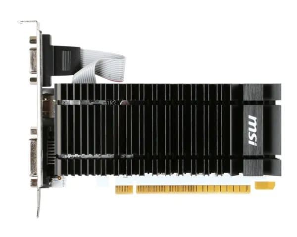 MSI GT 710 2GD3H LP - Grafikkort - GF GT 710 - 2 GB DDR3 - PCIe 2.0 x16 lavprofil - DVI, D-Sub, HDMI Sort