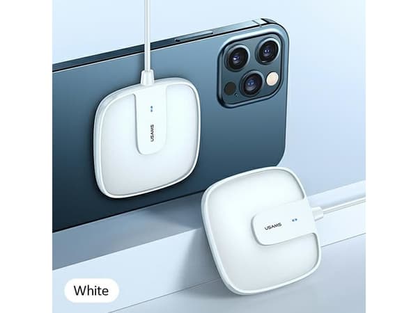 Usams charger USAMS Load. induction US-CD159 magnetic W1 15W Extra-thin iPhone 12 series white/white CD159DZ02