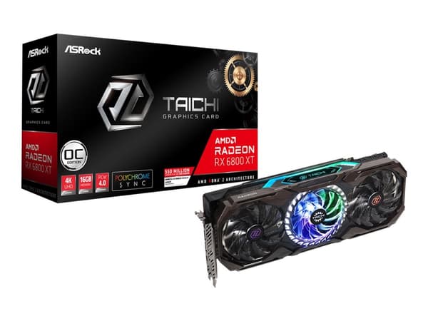 ASRock Radeon RX 6800 XT Taichi X 16G OC Grafikkort Radeon RX