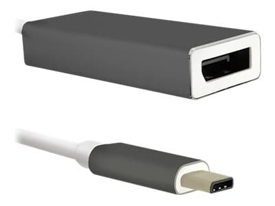 Qoltec - Extern videoadapter - USB-C - DisplayPort Svart, Vit