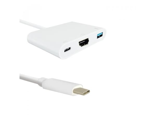 Qoltec - Ekstern videoadapter - USB-C - HDMI