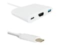 Miniatyrbilde 1 av 5: Qoltec - Ekstern videoadapter - USB-C - HDMI
