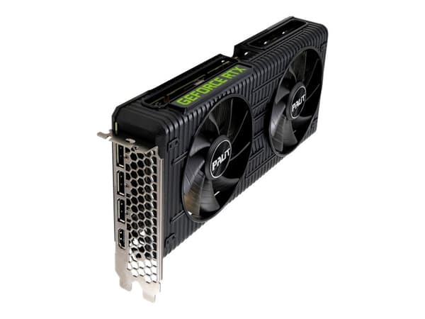 Palit GeForce RTX 3060 Dual - Grafikkort - GF RTX 3060 - 12 GB GDDR6 - PCIe 4.0 - HDMI, 3 x DisplayPort - LHR