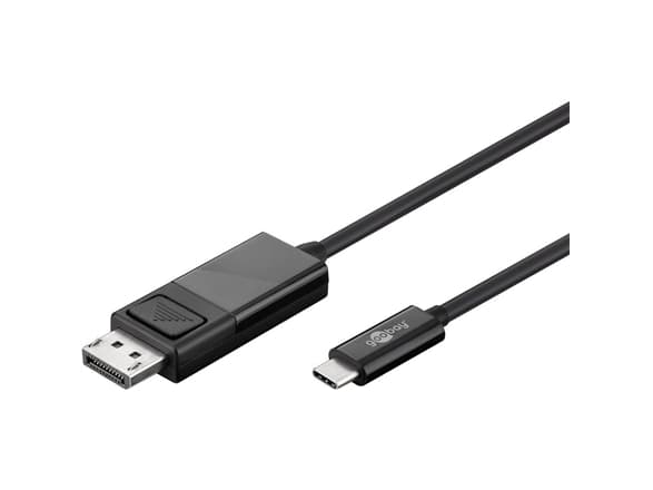 goobay - Ekstern videoadapter - USB-C - DisplayPort - svart - løsvekt