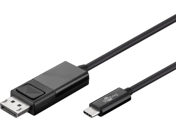 goobay - Ekstern videoadapter - USB-C - DisplayPort - svart - løsvekt
