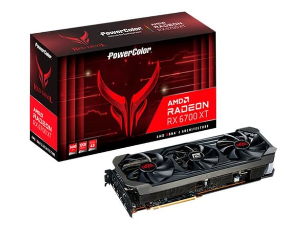 PowerColor Red Devil Radeon RX 6700XT, Radeon RX 6700 XT, 12 GB, GDDR6, 192 bittiä, 7680 x 4320 pikseliä, PCI Express 4.0