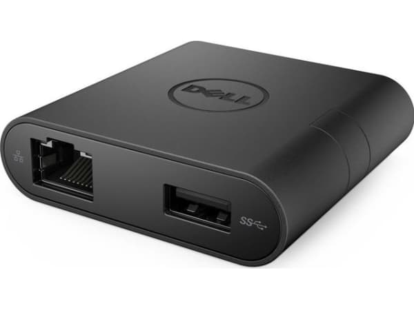 Dell DA200 - Extern videoadapter - USB-C - D-Sub, HDMI - för Inspiron 5502, 7306 2-in-1; Precision 75XX; Vostro 53XX, 5502, 7500; XPS 13 93XX