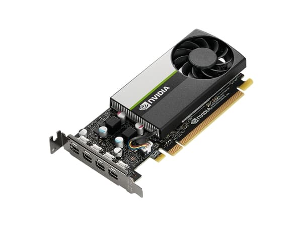 NVIDIA T1000 - Grafikkort - T1000 - 4 GB GDDR6 - PCIe 3.0 x16 lavprofil - 4 x Mini DisplayPort