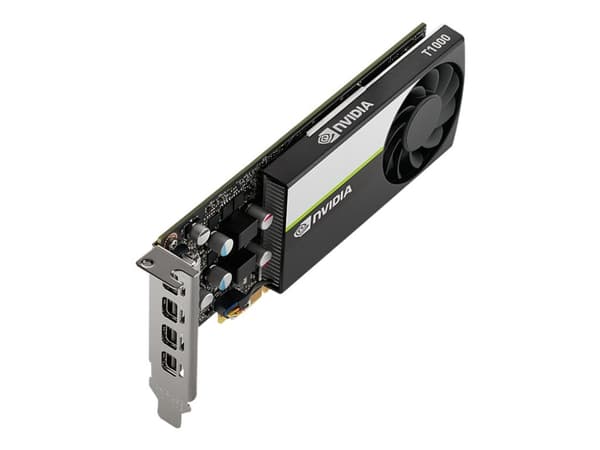 NVIDIA T1000 - Grafikkort - T1000 - 4 GB GDDR6 - PCIe 3.0 x16 lav profil - 4 x Mini DisplayPort