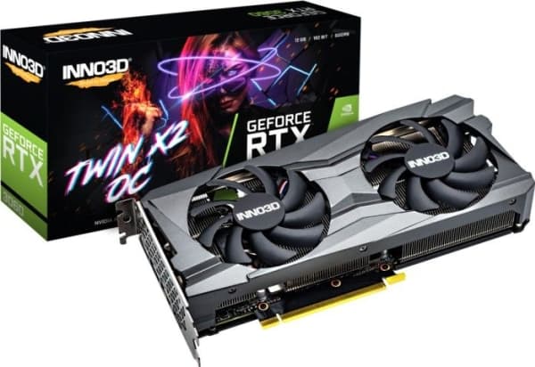 Inno3D GEFORCE RTX 3060 TWIN X2 OC, GeForce RTX 3060, 12 GB, GDDR6, 192 bittiä, 7680 x 4320 pikseliä, PCI Express x16 4.0 - LHR
