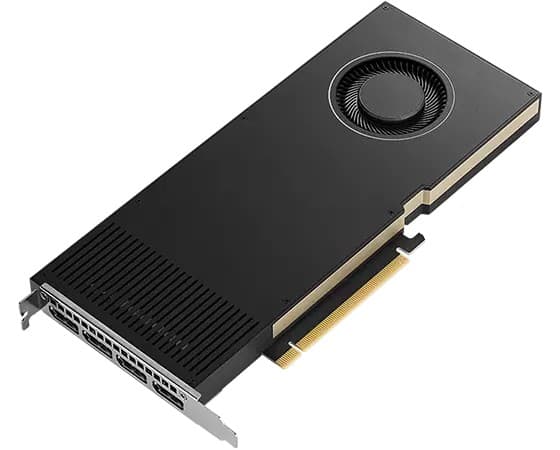 NVIDIA RTX A4000 - Grafikkort - RTX A4000 - 16 GB GDDR6 - PCIe 4.0 x16 - 4 x DisplayPort - for ThinkCentre M75t Gen 2 11W5; ThinkStation P3 30GS; P52