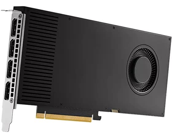 NVIDIA RTX A4000 - Grafikkort - RTX A4000 - 16 GB GDDR6 - PCIe 4.0 x16 - 4 x DisplayPort - for ThinkCentre M75t Gen 2 11W5; ThinkStation P3 30GS; P52