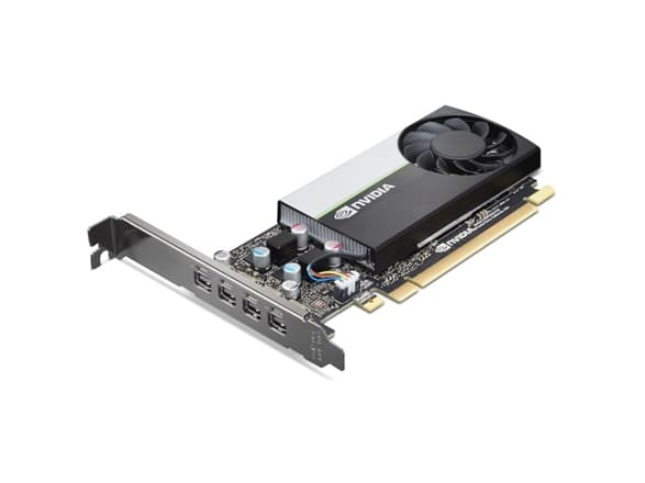 NVIDIA T600 - Grafikkort - T600 - 4 GB GDDR6 - PCIe 3.0 x16 - 4 x Mini DisplayPort - for ThinkStation P348 30EQ, 30ER; P350 30E3, 30E4; P520 30BQ; P6