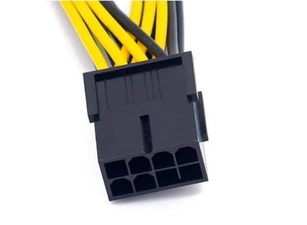 10 kpl Y-Splitt PCIE 8Pin naaras - 2 x 6 + 2 nastainen uros PCIE 30cm