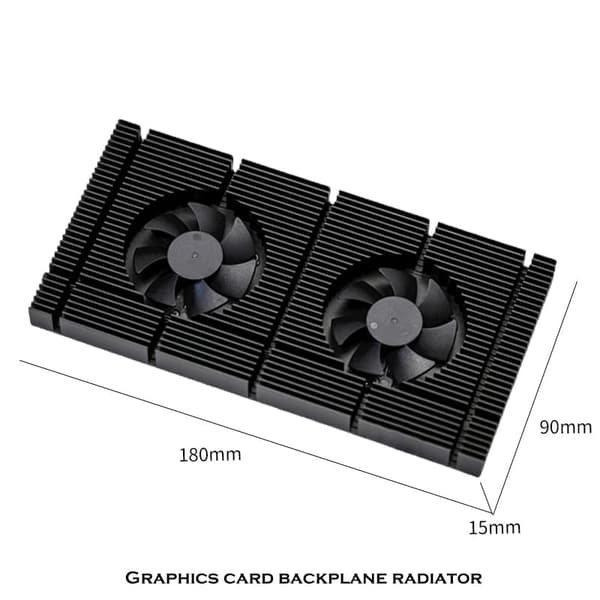 GPU bagplade hukommelse radiator til RTX 4090/4080/4070/3090/3080/3070 CoolerX 0.5mm termisk pad 600