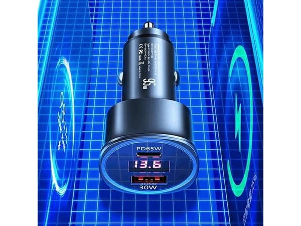 Usams charger USAMS Load. alone. 1xUSB + 1xUSB-C C26 95W (only head) Fast Charge black/black CC146TC01 (US-CC146)