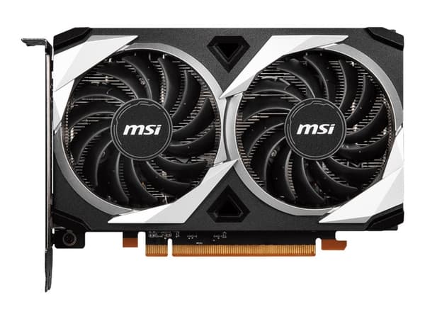MSI Radeon RX 6500 XT MECH 2X 4G OC - Grafikkort - Radeon RX 6500 XT - 4GB GDDR6 - PCIe 4.0 x4 - HDMI, DisplayPort Sort, Sølv
