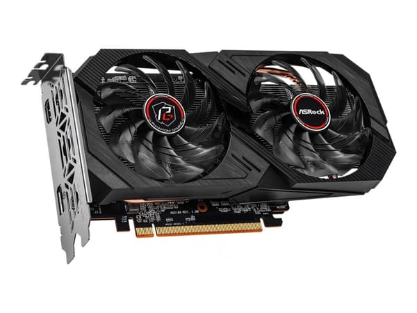 ASRock Phantom Gaming D Radeon RX 6500 XT 4GB OC - Grafikkort - Radeon RX 6500 XT - 4 GB GDDR6 - PCIe 4.0 - HDMI, DisplayPort Sort