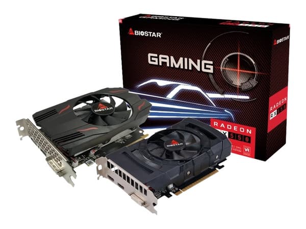 Biostar VA5515RF41 - Grafikkort - Radeon RX 550 - 4 GB GDDR5 - PCIe 3.0 x16 - DVI, HDMI, DisplayPort
