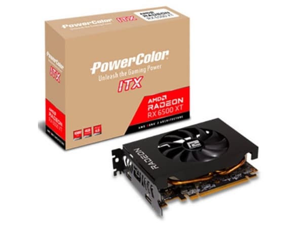 PowerColor AXRX 6500XT 4GBD6-DH, Radeon RX 6500 XT, 4 GB, GDDR6, 64 bit, 7680 x 4320 pixlar, PCI Express 4.0