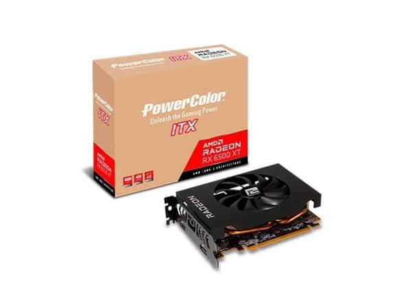 PowerColor AXRX 6500XT 4GBD6-DH, Radeon RX 6500 XT, 4 GB, GDDR6, 64 bit, 7680 x 4320 pixlar, PCI Express 4.0