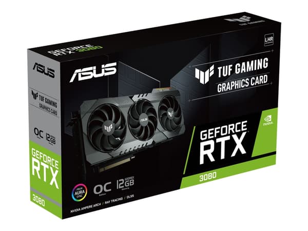 ASUS TUF Gaming GeForce RTX 3080 - Grafikkort - GF RTX 3080 - 12 GB GDDR6X - PCIe 4.0 - 2 x HDMI, 3 x DisplayPort - LHR