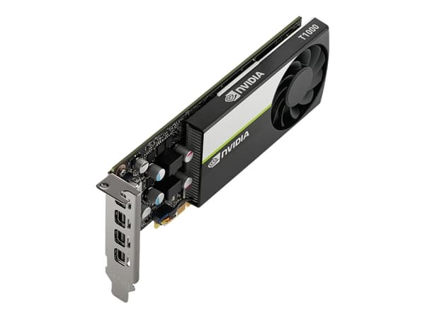 NVIDIA T1000 - Grafikkort - T1000 - 8 GB GDDR6 - PCIe 3.0 x16 lavprofil - 4 x Mini DisplayPort