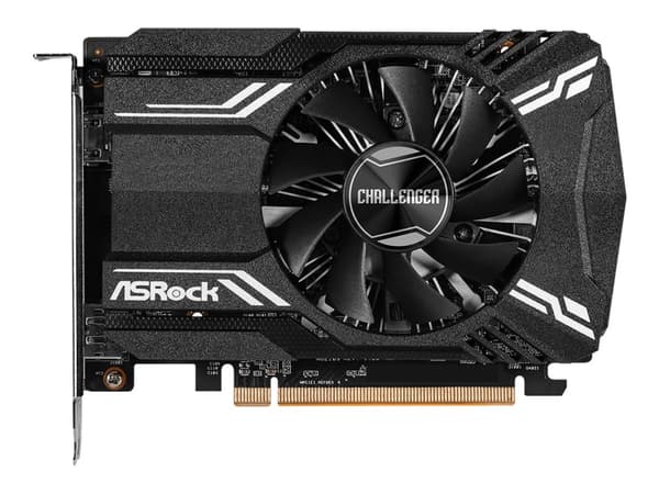 ASRock Radeon RX 6400 Challenger ITX 4GB - Grafikkort - Radeon RX 6400 - 4GB GDDR6 - PCIe 4.0 x4 - HDMI, DisplayPort Sort