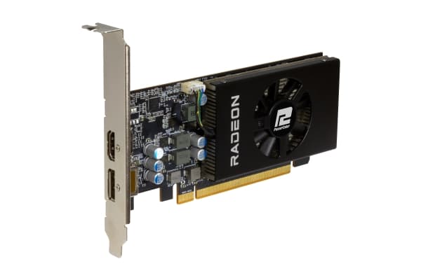 PowerColor Radeon RX 6400 - Grafikkortti - Radeon RX 6400 - 4 GB GDDR6 - PCIe 4.0 lavprofil - HDMI, DisplayPort