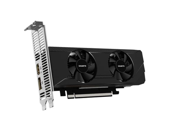 Gigabyte Radeon RX 6400 D6 LAVPROFIL 4G - Grafikkort - Radeon RX 6400 - 4GB GDDR6 - PCIe 4.0 lavprofil - HDMI, DisplayPort