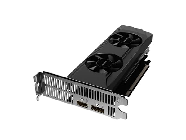 Gigabyte Radeon RX 6400 D6 LAVPROFIL 4G - Grafikkort - Radeon RX 6400 - 4GB GDDR6 - PCIe 4.0 lavprofil - HDMI, DisplayPort