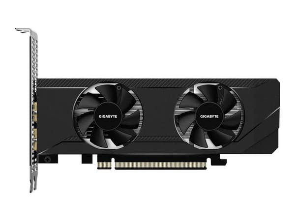 Gigabyte Radeon RX 6400 D6 LAVPROFIL 4G - Grafikkort - Radeon RX 6400 - 4GB GDDR6 - PCIe 4.0 lavprofil - HDMI, DisplayPort Sort